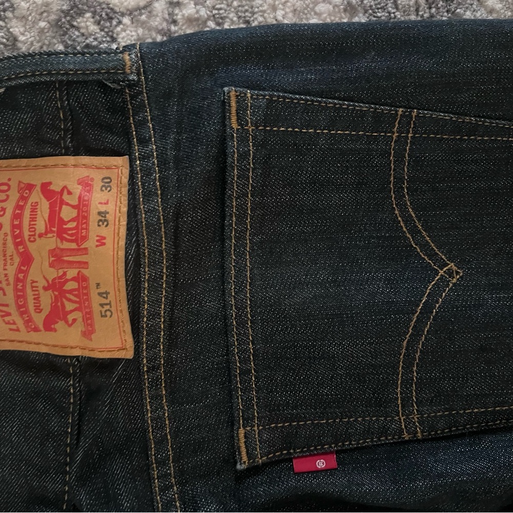 Levi's Men's Dark Blue Slim Straight Jeans